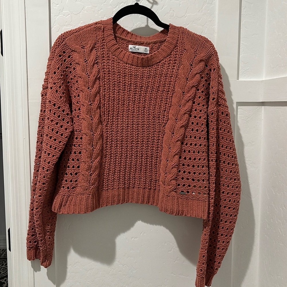 Hollister mid-cropped knitted long sleeve women's smaller XS
